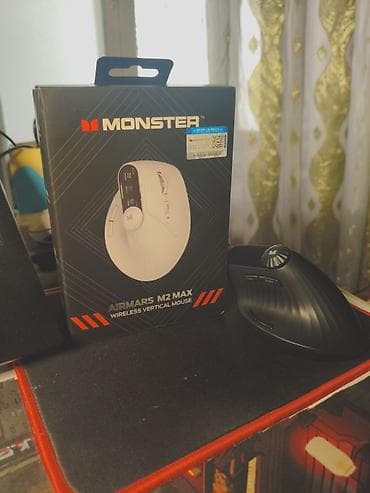 Вертикальная беспроводная мышь MONSTER AIRMARS M2 MAX. Особенности: -