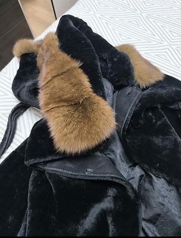 обр: Шуба, Соболь, По колено, С капюшоном, M — 2