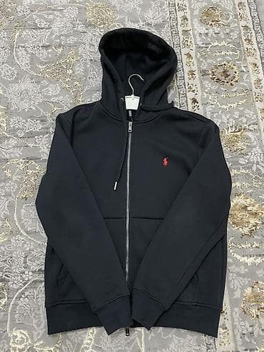 nike tech: Мужская толстовка, M, Polo Ralph Lauren, Новый, цвет - Черный — 1