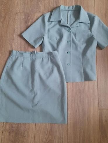 лофери: Костюм с юбкой, Модель юбки: Прямая, Мини, Блузка, S — 1