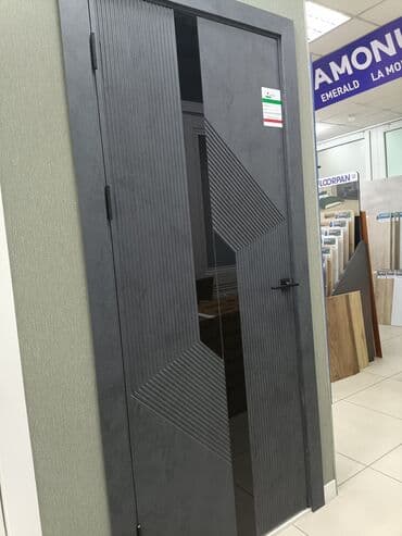 строительные магазины рядом: Ички эшик айнек менен, МДФ, Боёлгон, Россия, түсү - Ак, Күрөң, Боз, 20002200 * x 8696 см, Жаңы — 53