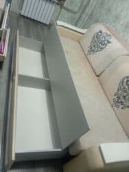 диван трансформер бу: Комплект мягкой мебели, Б/у, Самовывоз, цвет - Бежевый — 1