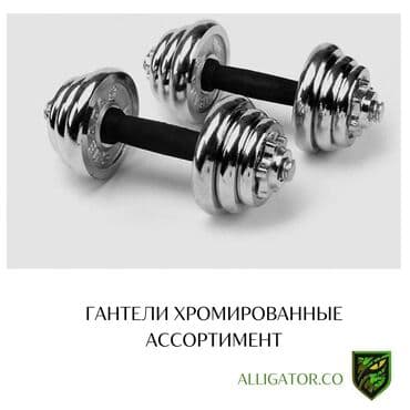 Гантели разборные Хромированные Производство Китай 10+10 кг at lalafo.kg Гантели разборные Хромированные Производство Китай 10+10 кг
