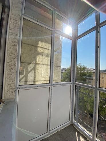 рулонные шторы на пластиковые окна цена: Буюртмага пластик терезелер, Балкон, Акы төлөнүүчү орнотуу, Бөлүп төлөө жок — 3