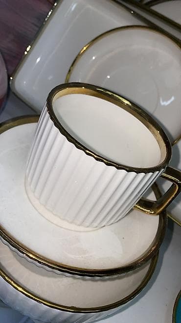 Набор посуды для чаепития и сервировки в подарочных коробках. Состав — 4