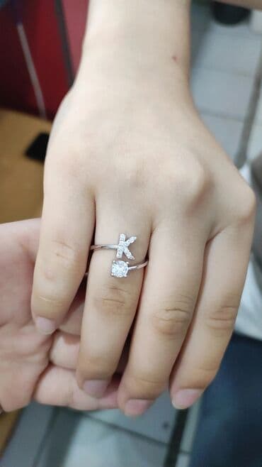 свадебные платья оптом бишкек: Серебряная колечка с буквой "K" Серебро 925 Без размерный Цена — 6