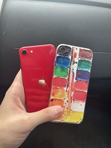 galaxy s 3: IPhone SE 2020, Б/у, 64 ГБ, Красный, Чехол, 77 % — 1