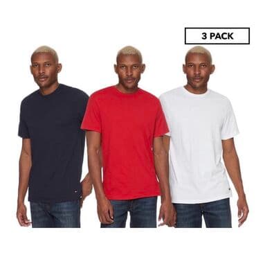 Футболкалар: TOMMY HILFIGER. Набор из 3 хлопковых футболок с круглым вырезом. Набор — 1