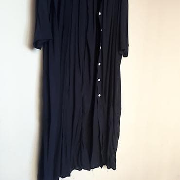 Блузки: Повседневное платье, Длинная модель, Оверсайз, S — 1