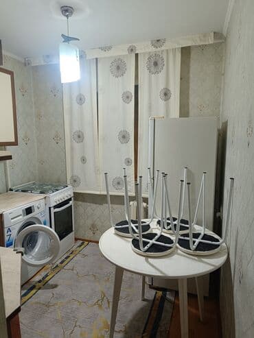 кватира кок жар: 2 комнаты, Риэлтор, Без подселения, С мебелью частично — 9