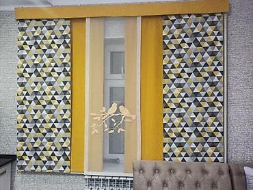 бегунью: Японские панели, Полиэстер, Светонепроницаемая, Изготовление на заказ, Для кухни — 3