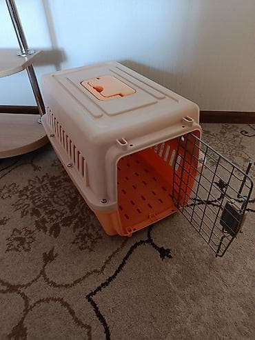 ящик пластик: Переноска для домашних животных (кошка/небольшая собака) - Жесткий — 1