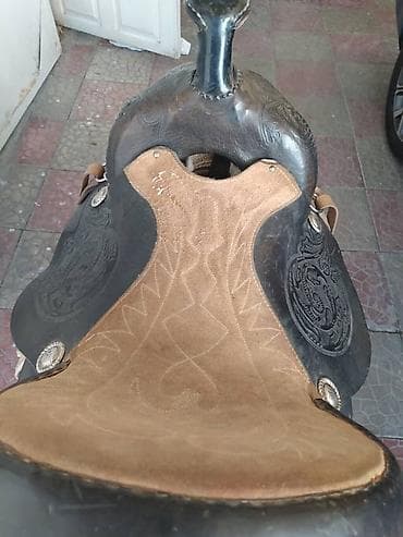 тор рыба: Западное кожаное седло для лошади с полной упряжью - Тип — 5