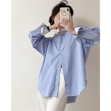 оверсайз футболки бишкек: Рубашка, Оверсайз, В полоску, Китай — 1