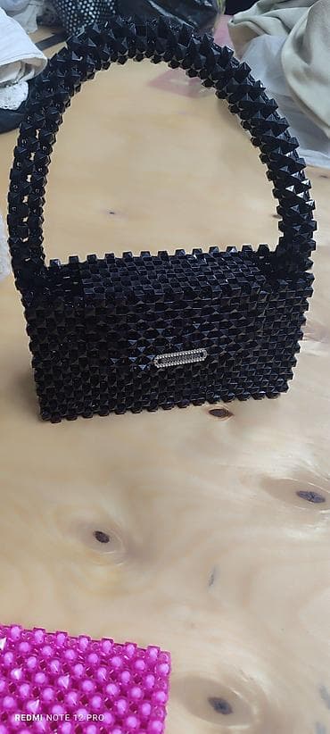 беги джинсы: Сумки и мини-сумочки из бусин (handmade) - Материал: акриловые — 6