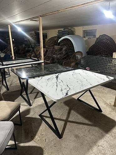 Кийимге кам көрүү жана сактоо: Ашкана үстөлү жана отургуч, түсү - Көк — 9