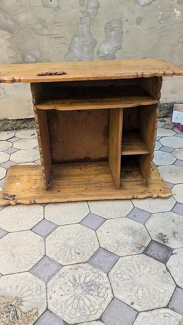 coffee table: Тумба и подставка для телевизора, Б/у, Напольная, Дерево, цвет - Коричневый — 3