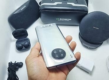 Honor 50 Lite, Б/у, 256 ГБ, цвет - Серебристый, 1 SIM, eSIM, 2 SIM