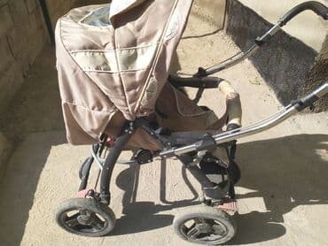 коляска детская цена бишкек: Коляска, цвет - Золотой, Б/у — 1