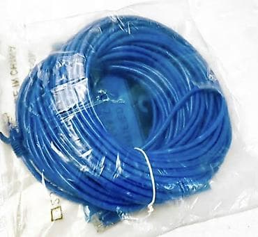 UTP кабели: Сетевой Ethernet-кабель (патч-корд), синий. Характеристики: - Тип — 1