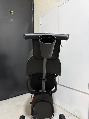 велосипед велосипед: Коляска, цвет - Черный, Новый — 5