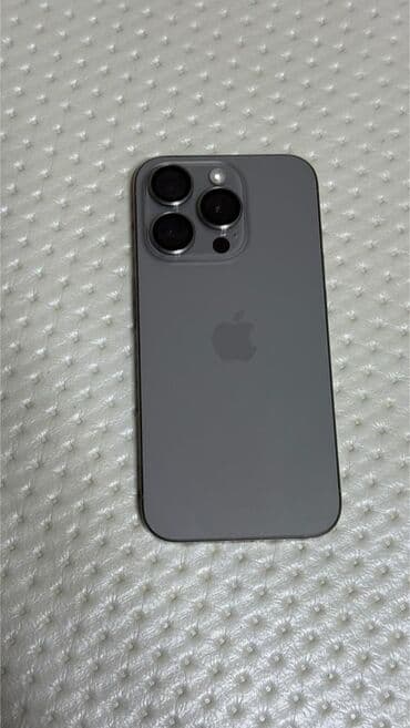 срочно продаю телефон: IPhone 15 Pro, Б/у, 128 ГБ, Natural Titanium, 89 % — 6