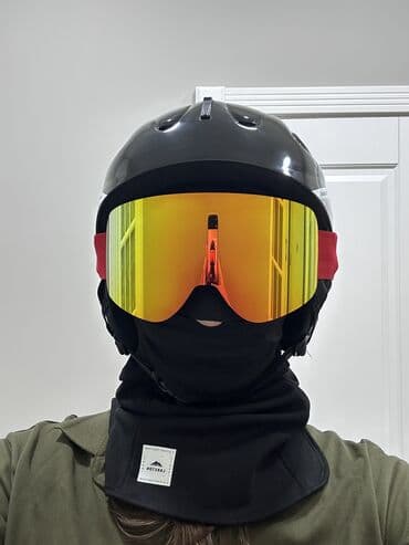 умные очки: Новая лыжная/сноубордическая маска - Линза: широкая зеркальная — 1