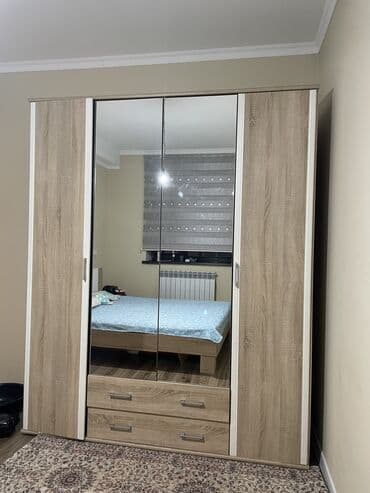 мебель гдр: Спальный гарнитур, Б/у, Двуспальная кровать, Шкаф, Тумба, МДФ, Бесплатная доставка — 8