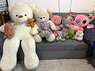 мишка кастюм: Плюшевые медведи в ассортименте — от больших (150 см) до маленьких, 11 — 1