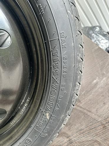 крепление запаски: Колеса в сборе 155 / 70 / R 17, Запаска, Железные, отверстий - 5 — 1