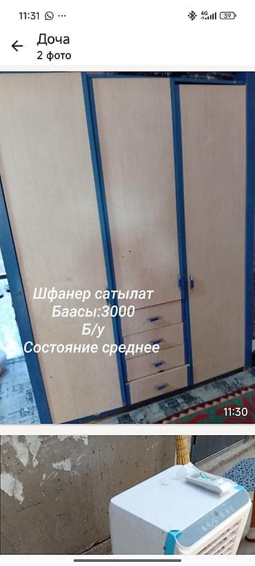 Шифоньеры, шкафы для одежды: Шифоньер, шкаф для одежды, Прямой, ЛДСП — 1