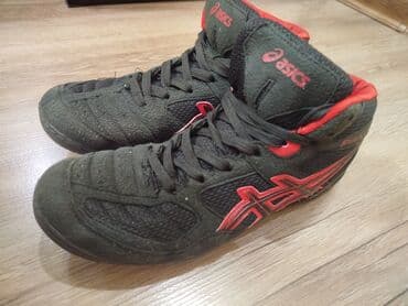 Мужские кроссовки, 42, Asics, Б/у, цвет - Черный, Самовывоз