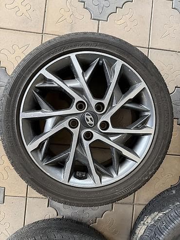 Колеса в сборе 225 / 45 / R 17, Лето, Б/у, Комплект, Легковые, Литые, отверстий - 5