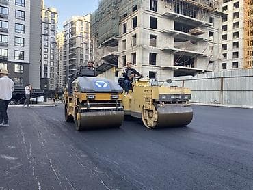 каток ручной: Услуги дорожного катка (двухвальцевый вибрационный каток) - — 2