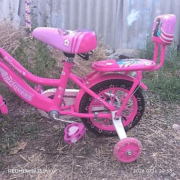 Детский велосипед Princess, розовый - Колеса около 12" с широкой — 2