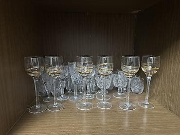 Набор бокалов и рюмок из стекла/хрусталя для сервировки напитков