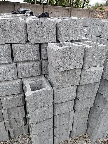 укладка пескоблок: Пескоблок Гладкий, Заборный, 400x200x200, Платная доставка — 3