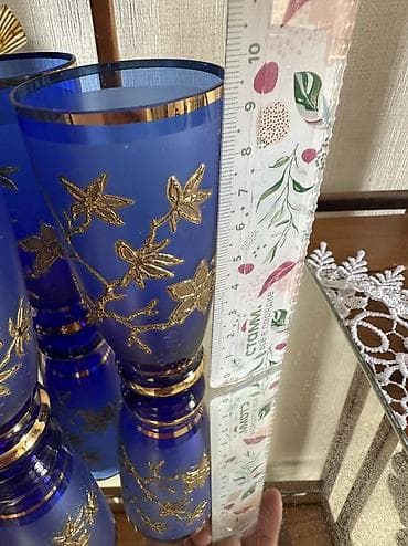 Чешский набор «Жар птица» из богемского стекла для крепких напитков — 7