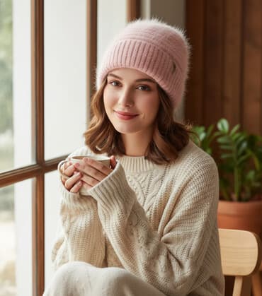 шапка шарф с ушками бишкек: Розовая вязаная шапка из пушистой пряжи (ангора). - Форма: объемная — 1