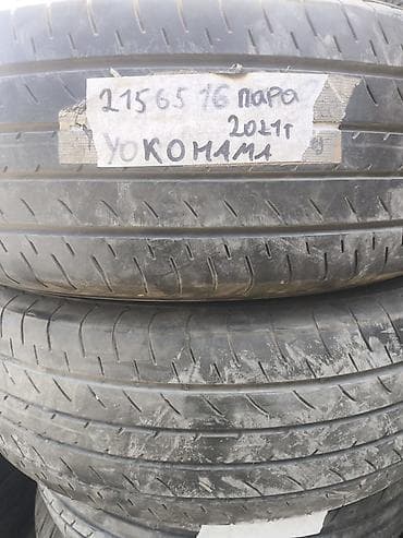 зимняя шина 21565 r16: Шины 215 / 65 / R 16, Лето, Б/у, Пара, Легковые, Yokohama — 1