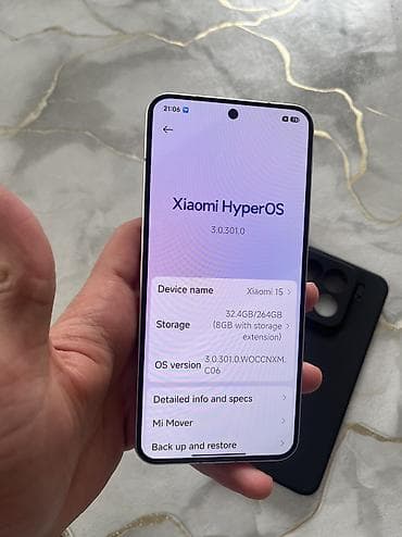 машина xiaomi: Xiaomi, 15, Б/у, 256 ГБ, цвет - Белый, 2 SIM — 10