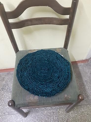 дорожка для ванной: Вязаные круглые подставки/коврики ручной работы. Описание: - Форма — 2