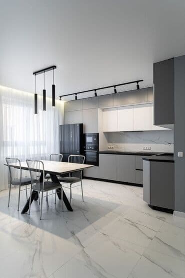 кофеварка с автоматическим капучинатором для дома: Современный кухонный гарнитур в минималистичном стиле, выполненный в — 3