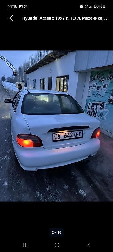 honda m nv: Hyundai Accent: 1997 г., 1.3 л, Механика, Бензин, Седан — 5