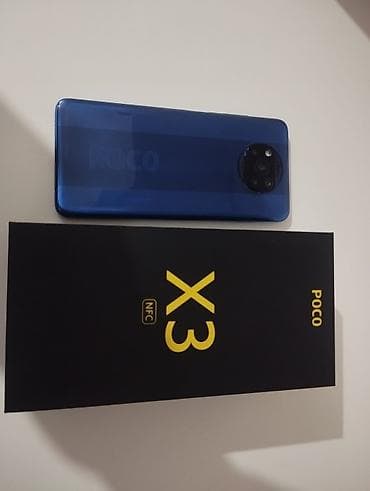 hidden camera: Poco X3 NFC, Б/у, 128 ГБ, цвет - Синий, 2 SIM — 1