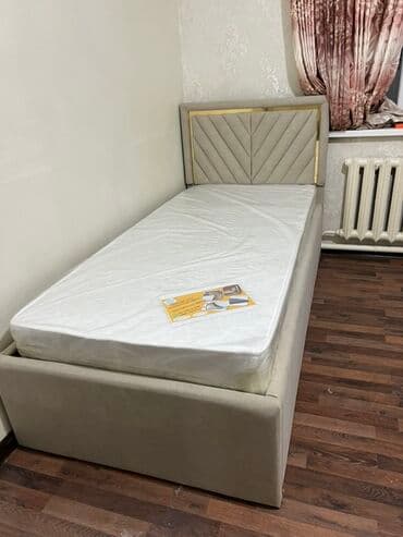 Односпальная кровать, Новый, С матрасом, В рассрочку, длина - 2100 см