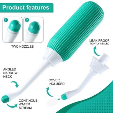 смисители: Портативный гигиенический душ (бутылка-биде) с двумя насадками - — 3