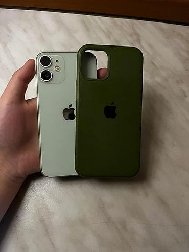 redmi not 9: IPhone 12 mini, Б/у, 64 ГБ, Зеленый, Чехол, 74 % — 2