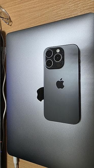 iphone x max: IPhone 15 Pro, Б/у, 256 ГБ, Black Titanium, 82 % — 2