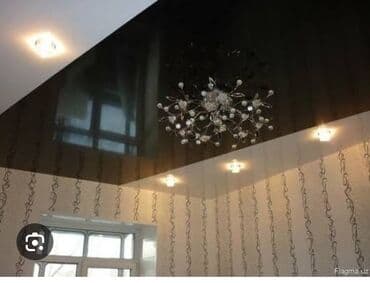 потолок пластик: Натяжной потолок Матовое Монтаж — 4